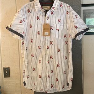 Men’s Santa Button Down